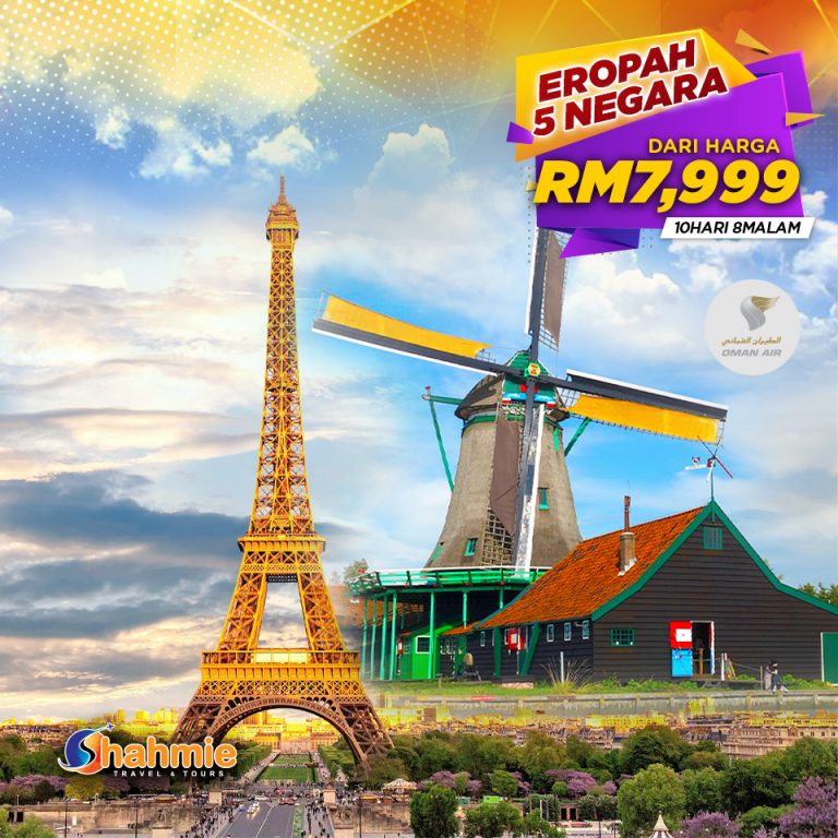 Eropah 6 Negara 10H8M dari RM7999