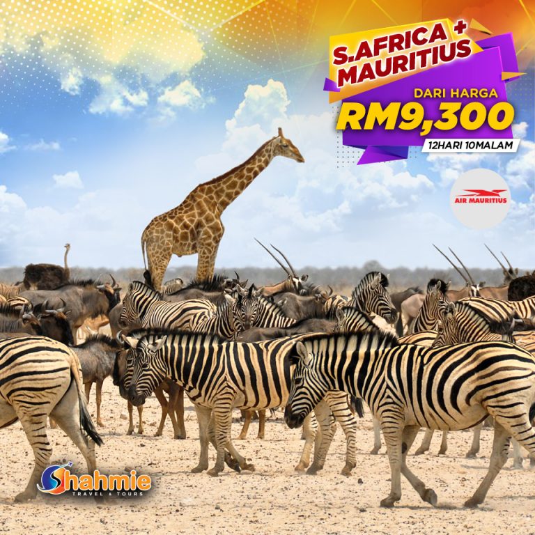 South Africa + Mauritius 12H10M dari RM9300